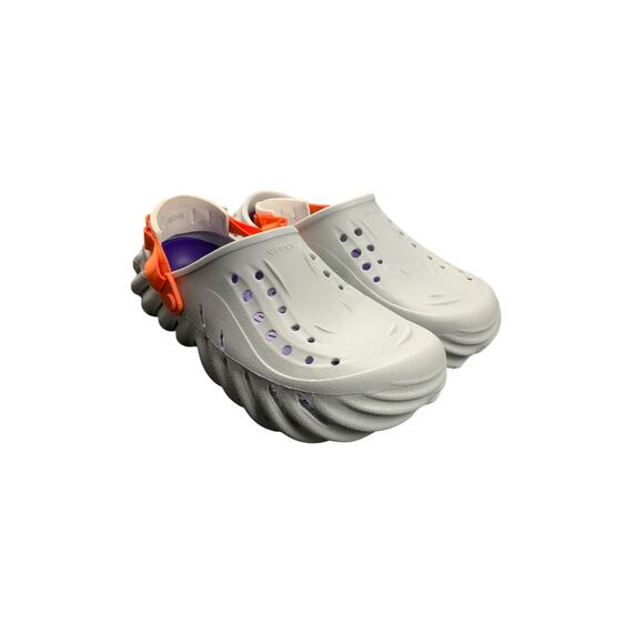 Crocs Pollex Clog by Salehe Bembury Sasquatch Gray Orange Men’s 11 Comfort